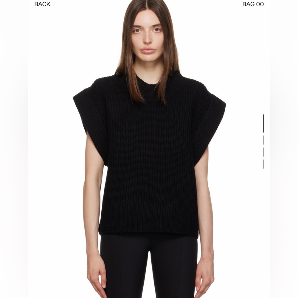 By Malene Birger Black Farima Vest Sweater